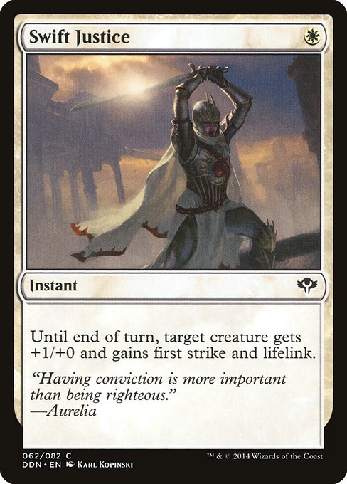 Swift Justice - Duel Decks: Speed vs. Cunning Common Card