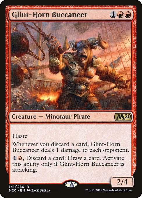 Glint-Horn Buccaneer - Core Set 2020 Rare Card