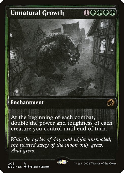 Unnatural Growth - Innistrad: Double Feature Rare Card