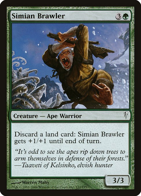 Simian Brawler - Coldsnap Common Card