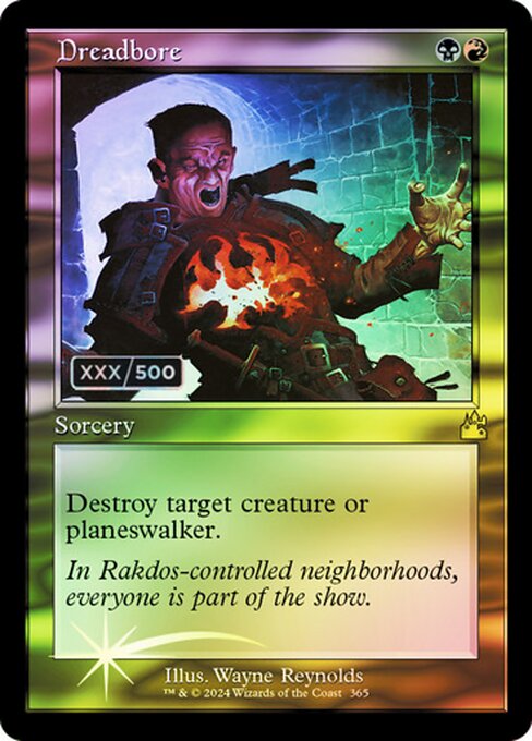 Dreadbore - Ravnica Remastered Rare Card