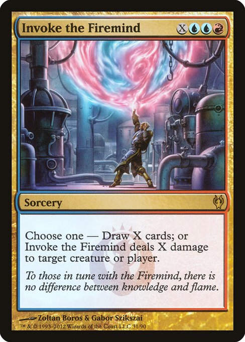 Invoke the Firemind - Duel Decks: Izzet vs. Golgari Rare Card
