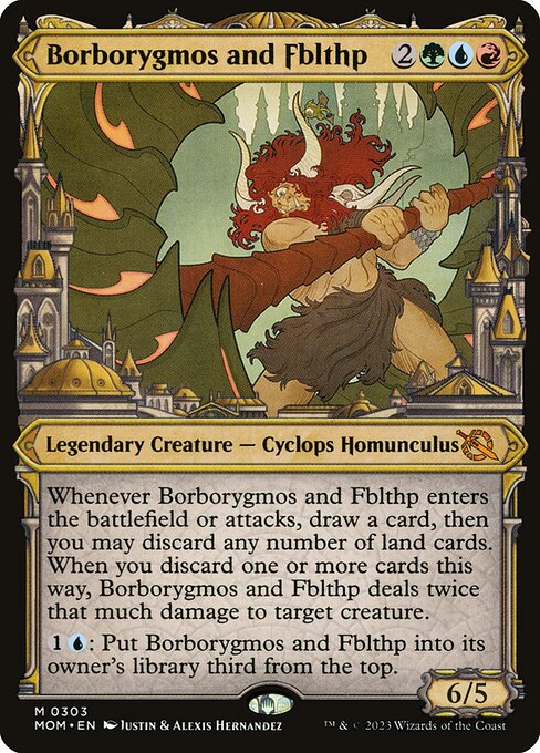 Borborygmos and Fblthp - March of the Machine Mythic Card