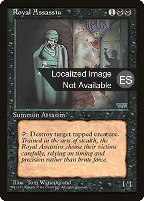 Royal Assassin - Fourth Edition Foreign Black Border Rare Card