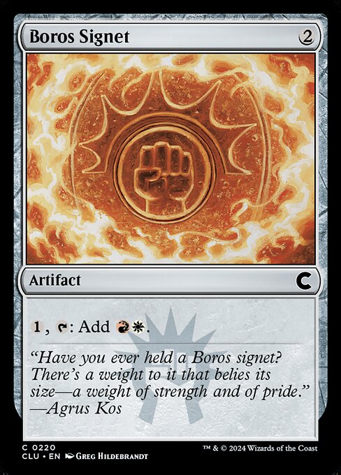 Boros Signet - Ravnica: Clue Edition Common Card