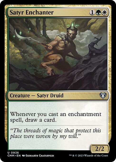 Satyr Enchanter - Commander Masters Uncommon Card