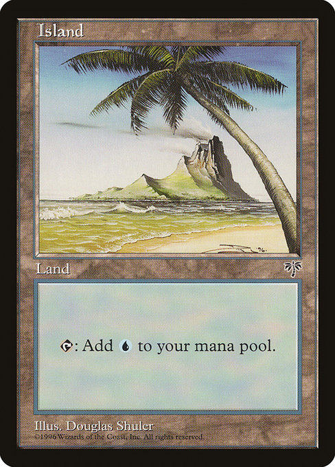 Island - Mirage Common Card