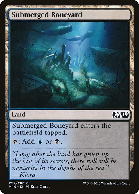 Submerged Boneyard - Core Set 2019 Common Card