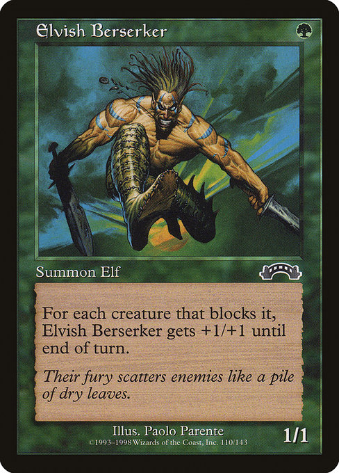 Elvish Berserker - Exodus Common Card