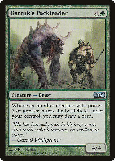 Garruk's Packleader - Magic 2011 Uncommon Card