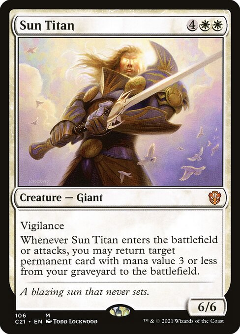 Sun Titan - Commander 2021 Mythic Card