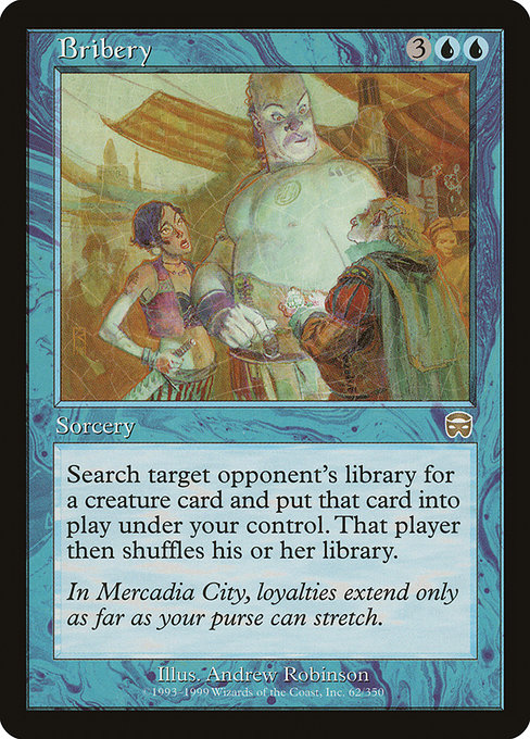 Bribery - Mercadian Masques Rare Card