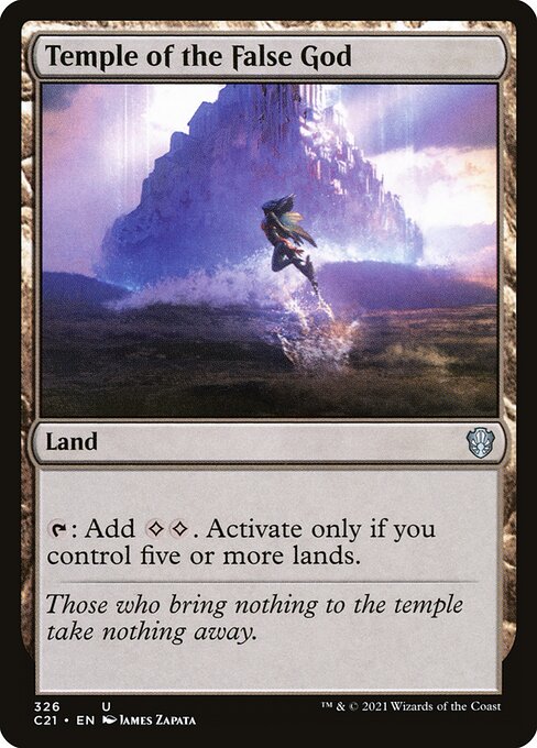 Temple of the False God - Commander 2021 Uncommon Card