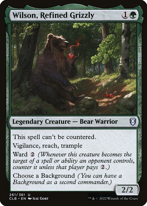 Wilson, Refined Grizzly - Commander Legends: Battle for Baldur's Gate Uncommon Card