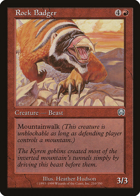 Rock Badger - Mercadian Masques Uncommon Card