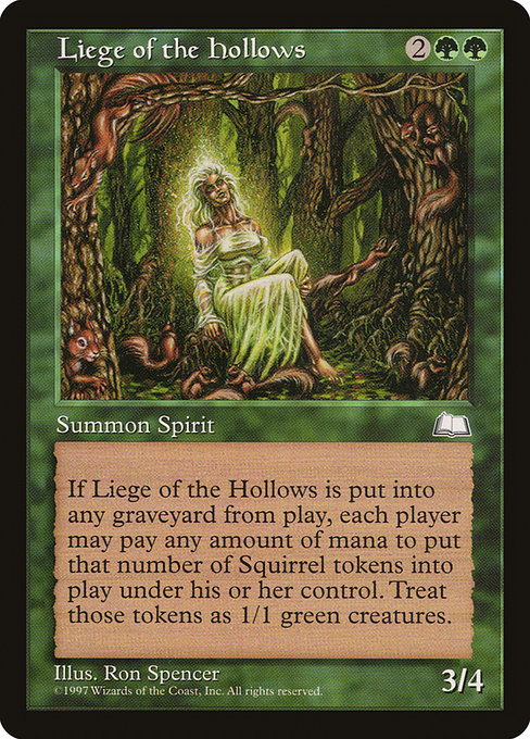 Liege of the Hollows - Weatherlight Rare Card