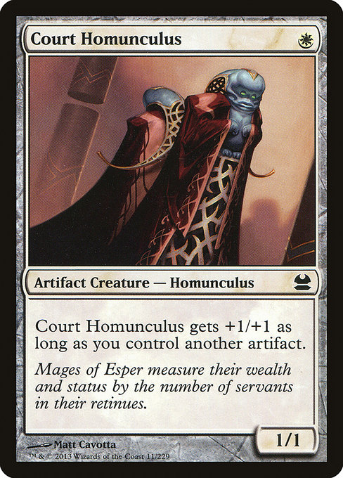 Court Homunculus - Modern Masters Common Card