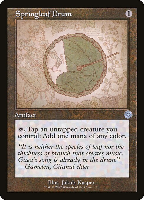 Springleaf Drum - The Brothers' War Retro Artifacts Uncommon Card