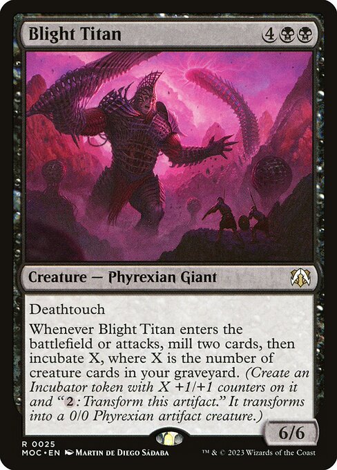 Blight Titan - March of the Machine Commander Rare Card