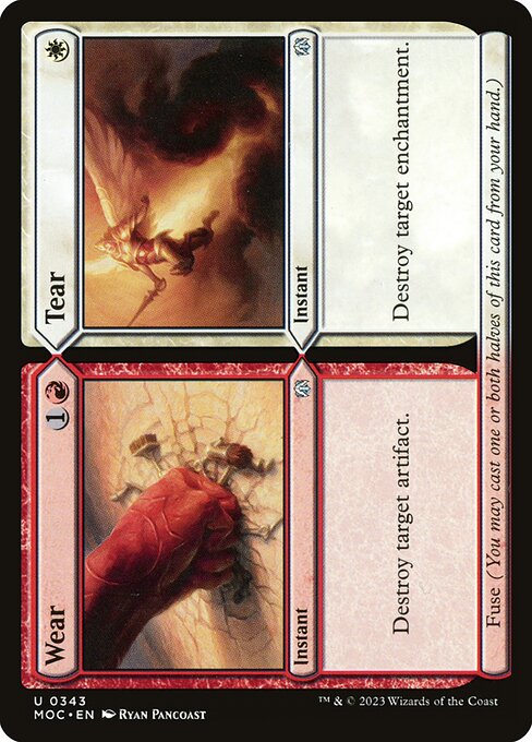 Wear // Tear - March of the Machine Commander Uncommon Card