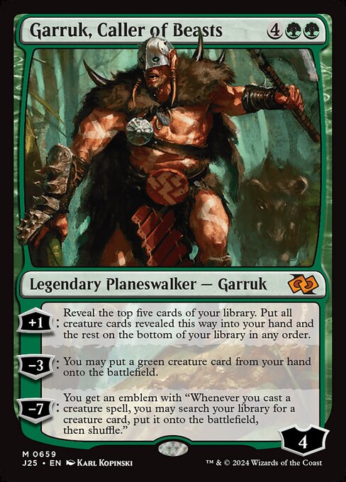 Garruk, Caller of Beasts - Foundations Jumpstart Mythic Card