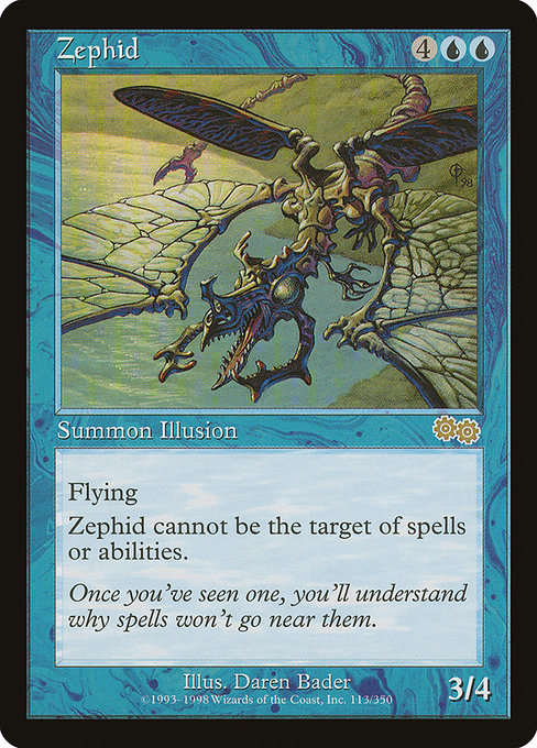 Zephid - Urza's Saga Rare Card