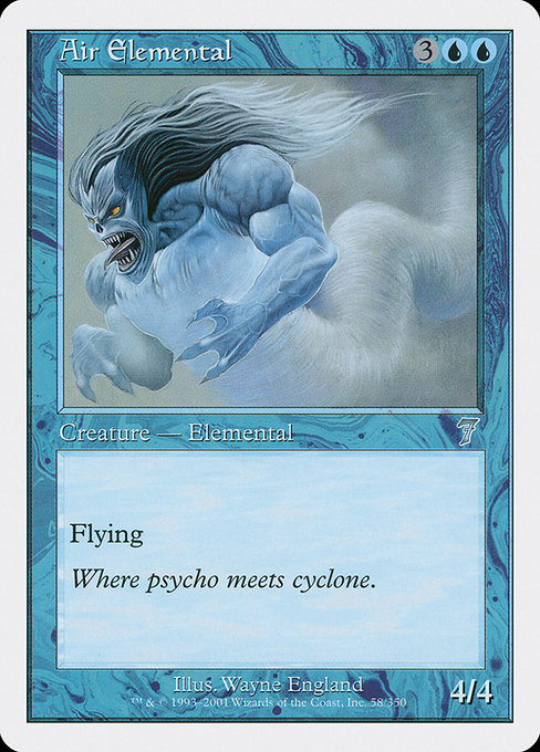 Air Elemental - Seventh Edition Uncommon Card