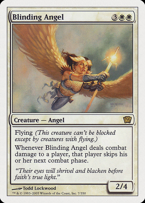 Blinding Angel - Ninth Edition Rare Card