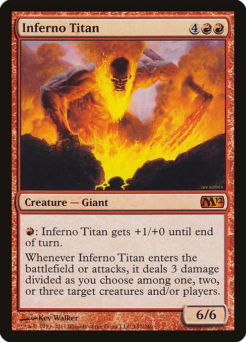 Inferno Titan - Magic 2012 Mythic Card