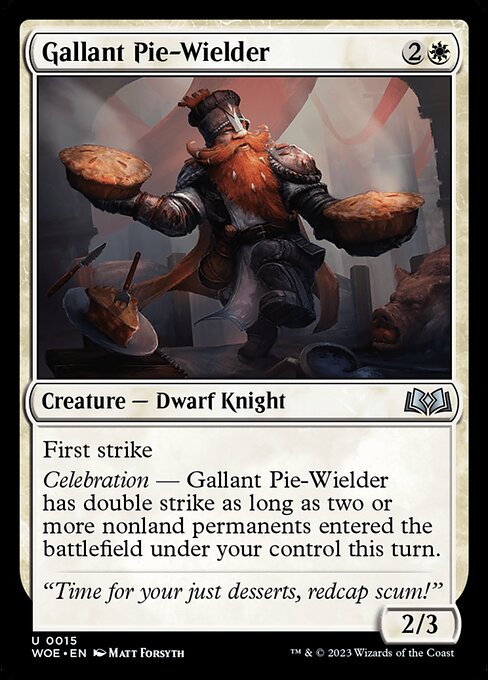Gallant Pie-Wielder - Wilds of Eldraine Uncommon Card