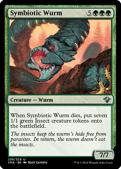 Symbiotic Wurm - Vintage Masters Uncommon Card