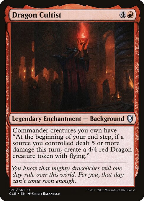Dragon Cultist - Commander Legends: Battle for Baldur's Gate Uncommon Card