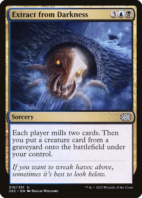 Extract from Darkness - Double Masters 2022 Uncommon Card
