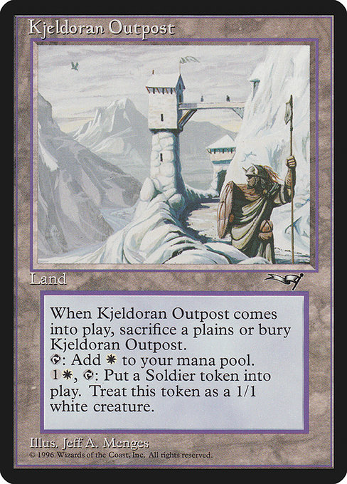 Kjeldoran Outpost - Alliances Rare Card