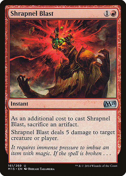 Shrapnel Blast - Magic 2015 Uncommon Card