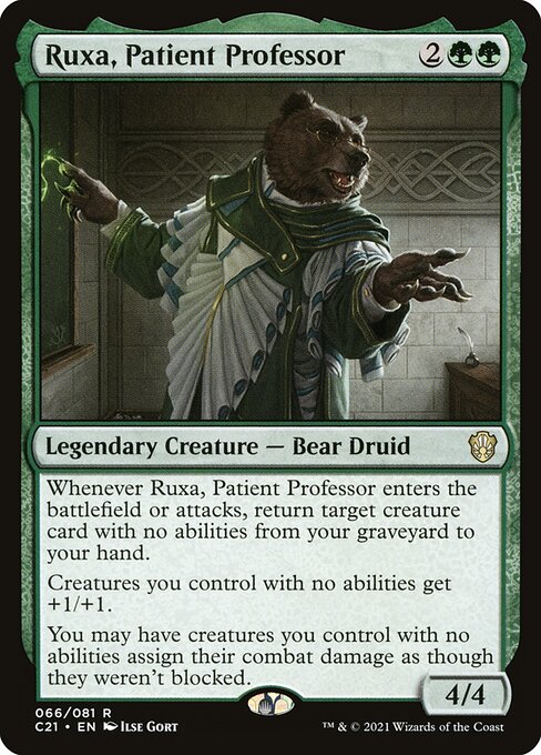 Ruxa, Patient Professor - Commander 2021 Rare Card