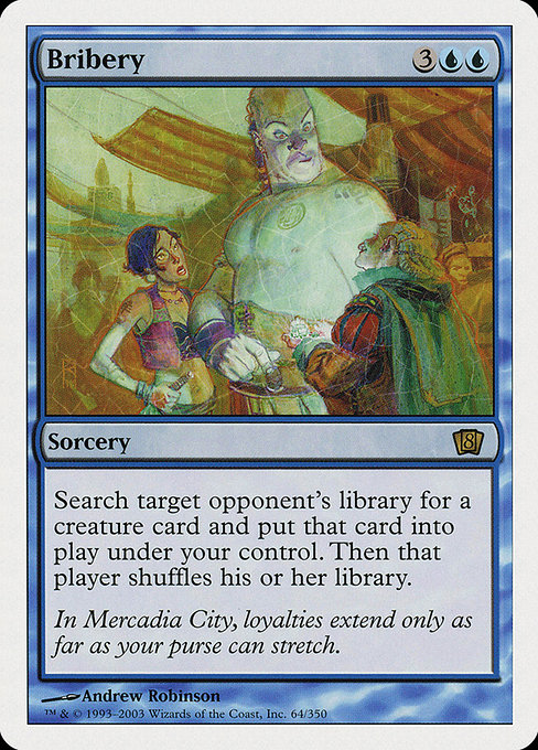 Bribery - Eighth Edition Rare Card
