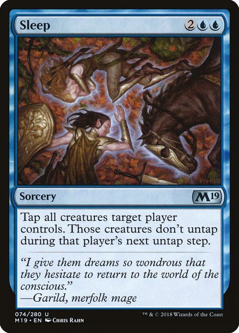 Sleep - Core Set 2019 Uncommon Card
