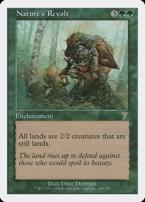 Nature's Revolt - Seventh Edition Rare Card