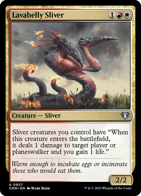 Lavabelly Sliver - Commander Masters Uncommon Card