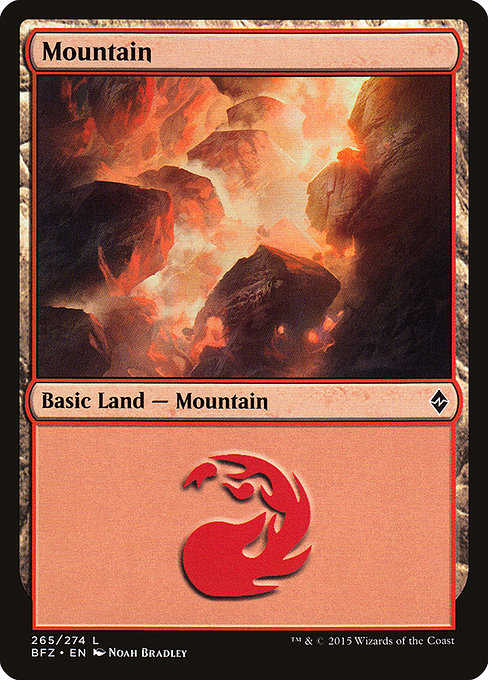 Mountain - Battle for Zendikar Common Card