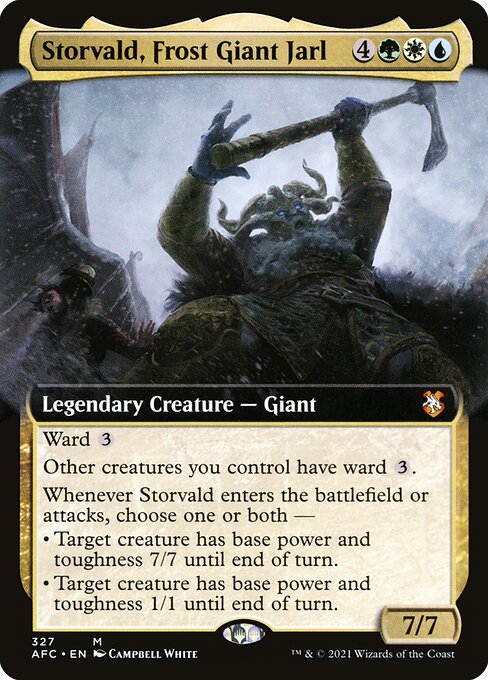 Storvald, Frost Giant Jarl - Forgotten Realms Commander Mythic Card