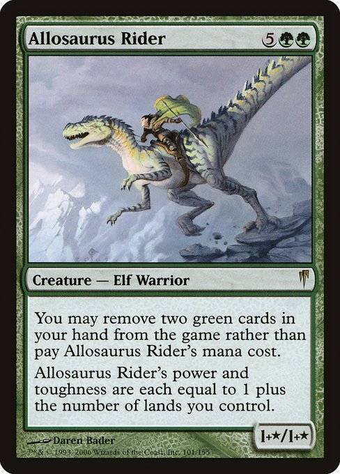 Allosaurus Rider - Coldsnap Rare Card