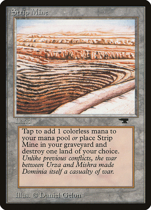Strip Mine - Antiquities Rare Card