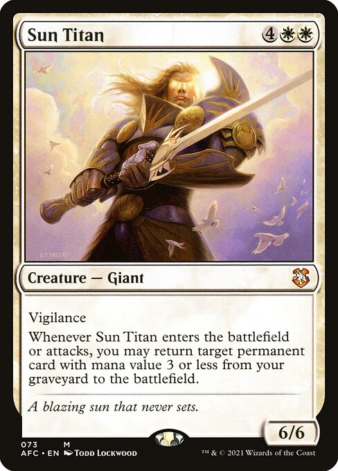Sun Titan - Forgotten Realms Commander Mythic Card