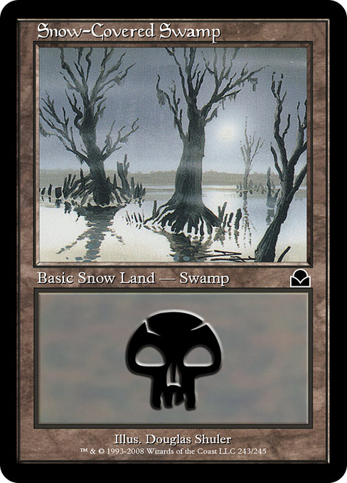 Snow-Covered Swamp - Masters Edition II Common Card