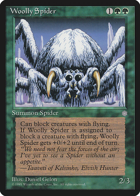 Woolly Spider - Ice Age Common Card