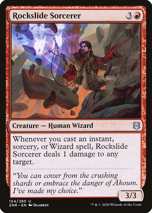 Rockslide Sorcerer - Zendikar Rising Uncommon Card
