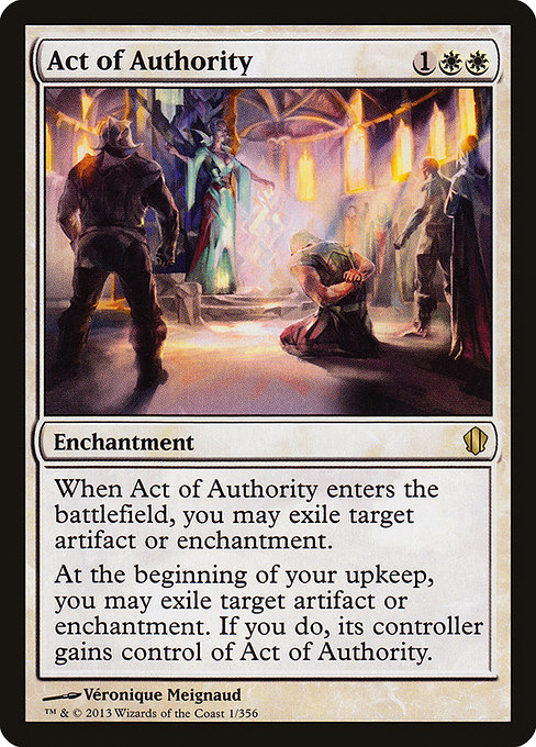 Act of Authority - Commander 2013 Rare Card