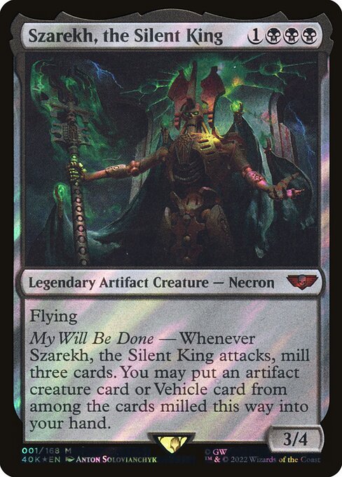 Szarekh, the Silent King - Warhammer 40,000 Commander Mythic Card